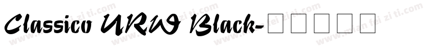 Classico URW Black字体转换